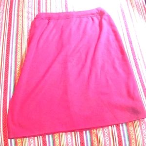 Adolfo Collectibles Burgundy Stretch Pencil Skirt Size L
